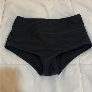 black high waisted swimsuit bottoms